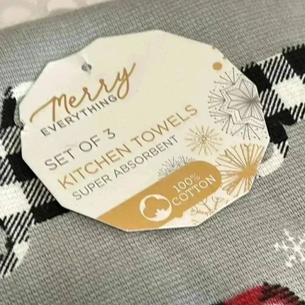 Merry Everything Set of 3 Kitchen Towels